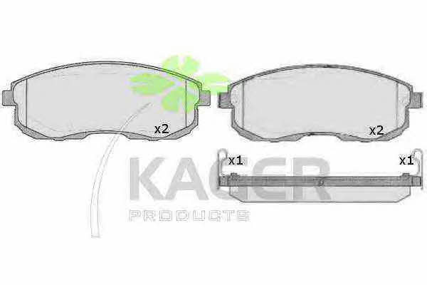 Kager 35-0256 Brake Pad Set, disc brake 350256: Buy near me in Poland at 2407.PL - Good price!