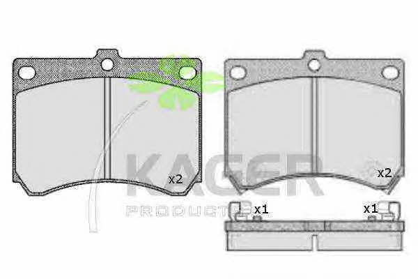 Kager 35-0297 Brake Pad Set, disc brake 350297: Buy near me in Poland at 2407.PL - Good price!