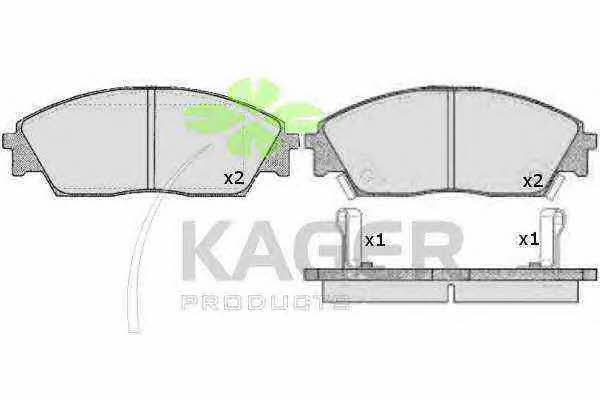 Kager 35-0300 Brake Pad Set, disc brake 350300: Buy near me in Poland at 2407.PL - Good price!