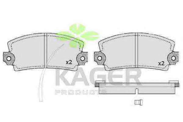Kager 35-0389 Brake Pad Set, disc brake 350389: Buy near me in Poland at 2407.PL - Good price!