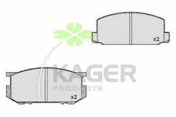 Kager 35-0445 Brake Pad Set, disc brake 350445: Buy near me in Poland at 2407.PL - Good price!
