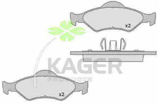 Kager 35-0482 Brake Pad Set, disc brake 350482: Buy near me in Poland at 2407.PL - Good price!