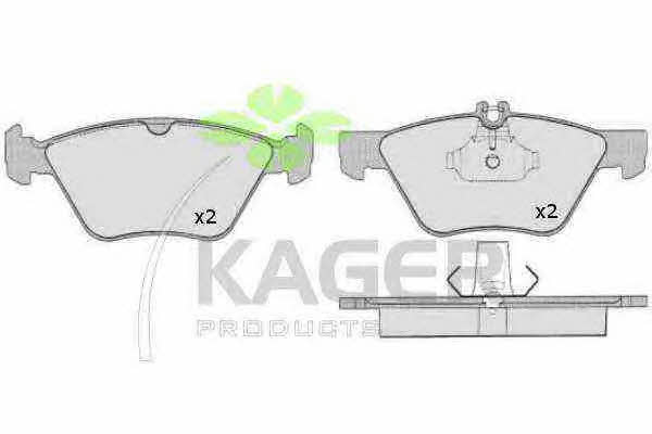 Kager 35-0507 Тормозные колодки дисковые, комплект 350507: Отличная цена - Купить в Польше на 2407.PL!