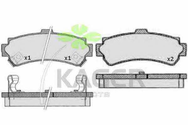 Kager 35-0512 Brake Pad Set, disc brake 350512: Buy near me in Poland at 2407.PL - Good price!
