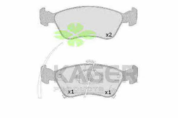 Kager 35-0514 Brake Pad Set, disc brake 350514: Buy near me in Poland at 2407.PL - Good price!