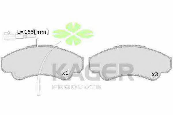 Kager 35-0564 Тормозные колодки дисковые, комплект 350564: Отличная цена - Купить в Польше на 2407.PL!