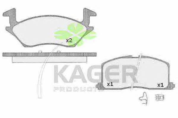 Kager 35-0598 Тормозные колодки дисковые, комплект 350598: Отличная цена - Купить в Польше на 2407.PL!