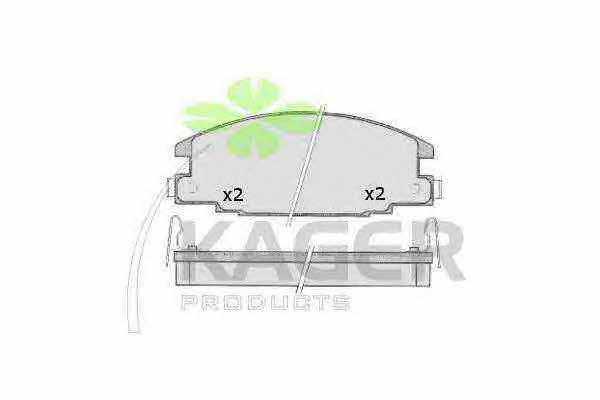 Kager 35-0602 Brake Pad Set, disc brake 350602: Buy near me in Poland at 2407.PL - Good price!