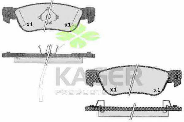 Kager 35-0603 Brake Pad Set, disc brake 350603: Buy near me in Poland at 2407.PL - Good price!