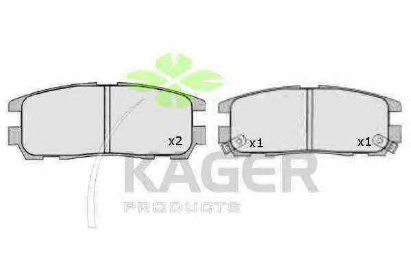 Kager 35-0607 Brake Pad Set, disc brake 350607: Buy near me in Poland at 2407.PL - Good price!