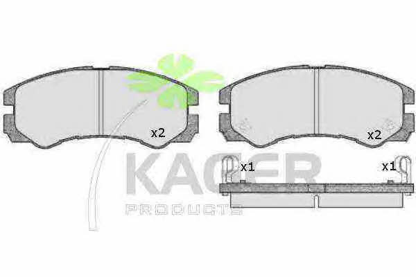 Kager 35-0610 Brake Pad Set, disc brake 350610: Buy near me in Poland at 2407.PL - Good price!