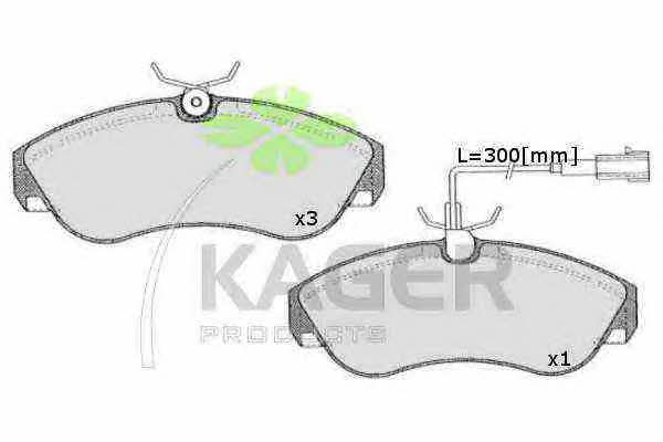 Kager 35-0630 Brake Pad Set, disc brake 350630: Buy near me in Poland at 2407.PL - Good price!