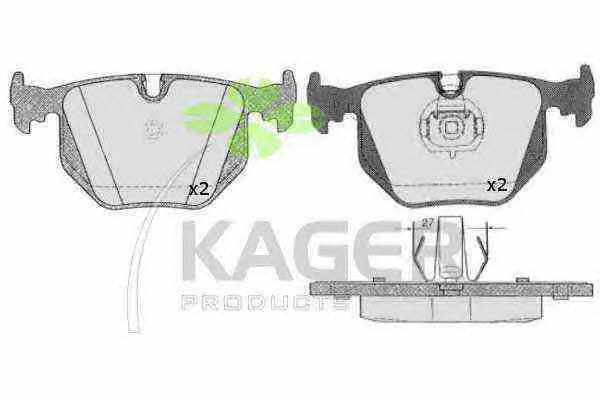 Kager 35-0665 Brake Pad Set, disc brake 350665: Buy near me in Poland at 2407.PL - Good price!