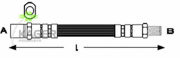 Kager 38-0207 Гальмівний шланг 380207: Приваблива ціна - Купити у Польщі на 2407.PL!