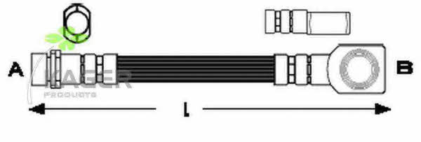 Kager 38-0310 Brake Hose 380310: Buy near me in Poland at 2407.PL - Good price!