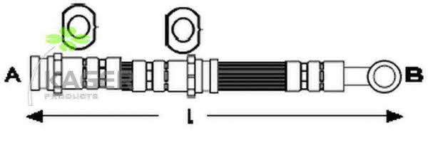 Kager 38-0458 Brake Hose 380458: Buy near me in Poland at 2407.PL - Good price!