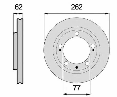 Kaishin CBR339 Rear brake disc, non-ventilated CBR339: Buy near me in Poland at 2407.PL - Good price!