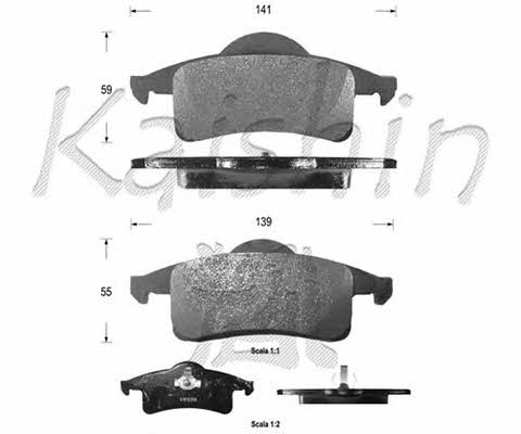 Kaishin D10026 Brake Pad Set, disc brake D10026: Buy near me in Poland at 2407.PL - Good price!