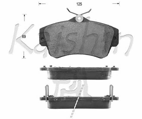 Kaishin D10045 Brake Pad Set, disc brake D10045: Buy near me in Poland at 2407.PL - Good price!