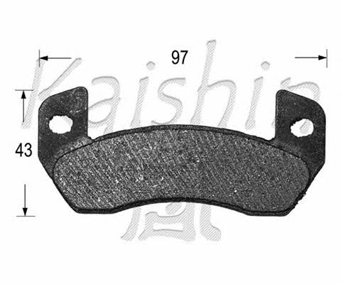 Kaishin D10094 Brake Pad Set, disc brake D10094: Buy near me in Poland at 2407.PL - Good price!