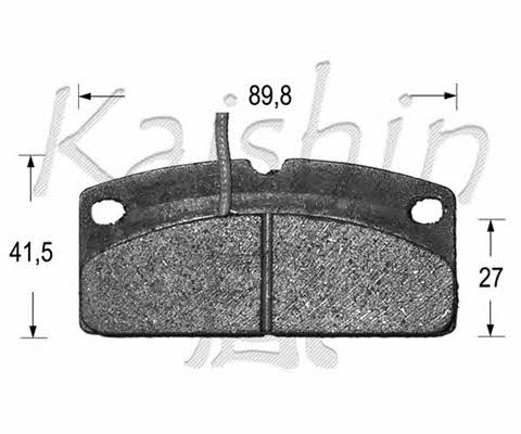 Kaishin D10095 Brake Pad Set, disc brake D10095: Buy near me at 2407.PL in Poland at an Affordable price!