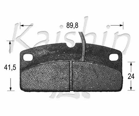 Kaishin D10096 Brake Pad Set, disc brake D10096: Buy near me in Poland at 2407.PL - Good price!