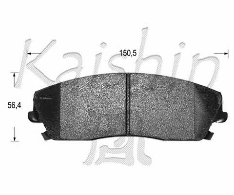 Kaishin D10126 Brake Pad Set, disc brake D10126: Buy near me in Poland at 2407.PL - Good price!