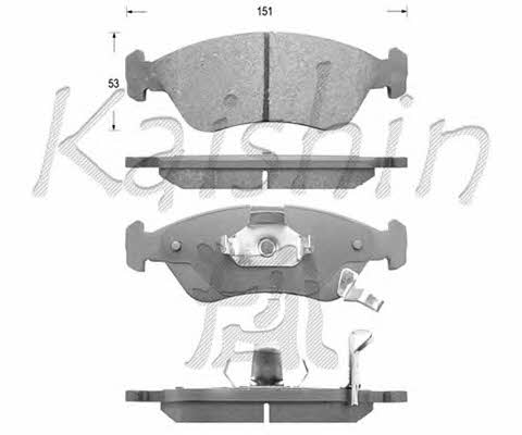 Kaishin D10135 Brake Pad Set, disc brake D10135: Buy near me in Poland at 2407.PL - Good price!