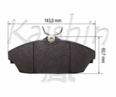 Kaishin D10156 Тормозные колодки дисковые, комплект D10156: Отличная цена - Купить в Польше на 2407.PL!