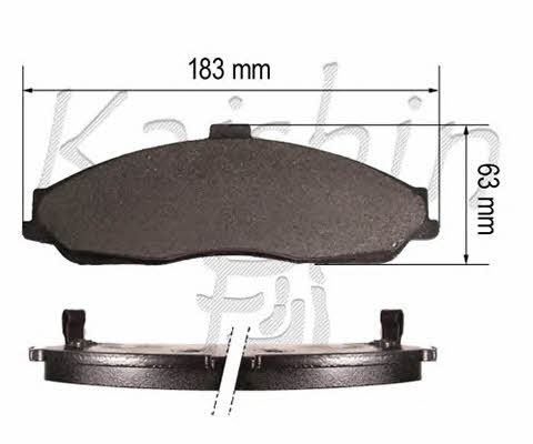 Kaishin D10161 Brake Pad Set, disc brake D10161: Buy near me in Poland at 2407.PL - Good price!