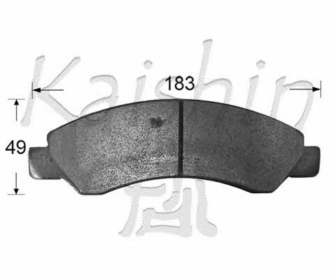 Kaishin D10165 Brake Pad Set, disc brake D10165: Buy near me in Poland at 2407.PL - Good price!