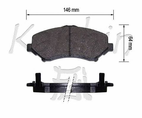 Kaishin D10173 Brake Pad Set, disc brake D10173: Buy near me in Poland at 2407.PL - Good price!