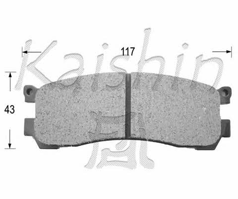 Kaishin D3100 Тормозные колодки дисковые, комплект D3100: Отличная цена - Купить в Польше на 2407.PL!