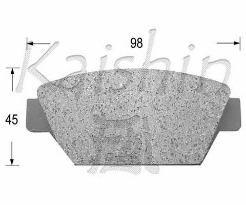 Kaishin D6012 Brake Pad Set, disc brake D6012: Buy near me in Poland at 2407.PL - Good price!