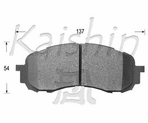 Kaishin D7058 Brake Pad Set, disc brake D7058: Buy near me in Poland at 2407.PL - Good price!