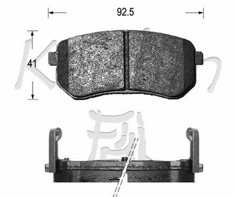 Kaishin FK11160 Brake Pad Set, disc brake FK11160: Buy near me in Poland at 2407.PL - Good price!