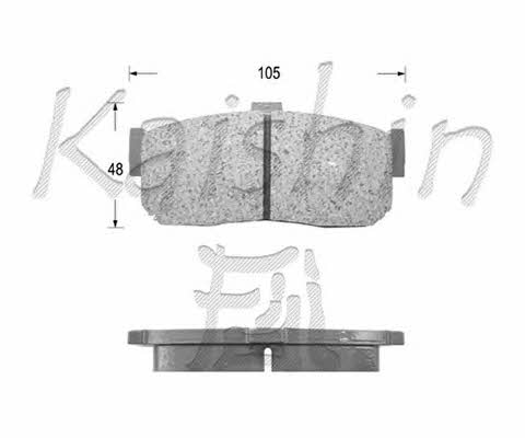 Kaishin FK1148 Гальмівні колодки, комплект FK1148: Приваблива ціна - Купити у Польщі на 2407.PL!