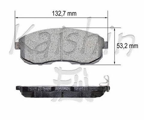 Kaishin FK1241 Brake Pad Set, disc brake FK1241: Buy near me in Poland at 2407.PL - Good price!