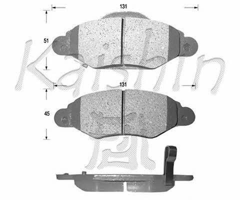 Kaishin FK2246 Brake Pad Set, disc brake FK2246: Buy near me in Poland at 2407.PL - Good price!