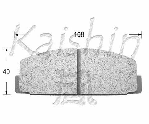 Kaishin FK3027 Тормозные колодки дисковые, комплект FK3027: Отличная цена - Купить в Польше на 2407.PL!