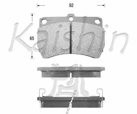 Kaishin FK3062 Brake Pad Set, disc brake FK3062: Buy near me in Poland at 2407.PL - Good price!