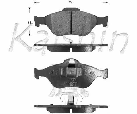Kaishin FK3120 Brake Pad Set, disc brake FK3120: Buy near me in Poland at 2407.PL - Good price!
