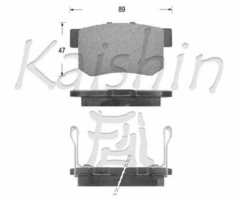 Kaishin FK5066 Тормозные колодки дисковые, комплект FK5066: Отличная цена - Купить в Польше на 2407.PL!