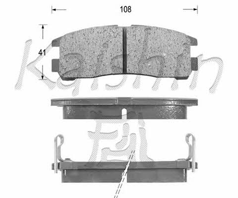 Kaishin FK6024 Brake Pad Set, disc brake FK6024: Buy near me in Poland at 2407.PL - Good price!