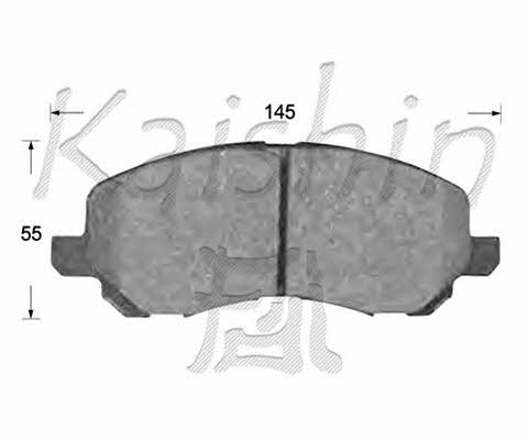Kaishin FK6108 Brake Pad Set, disc brake FK6108: Buy near me in Poland at 2407.PL - Good price!