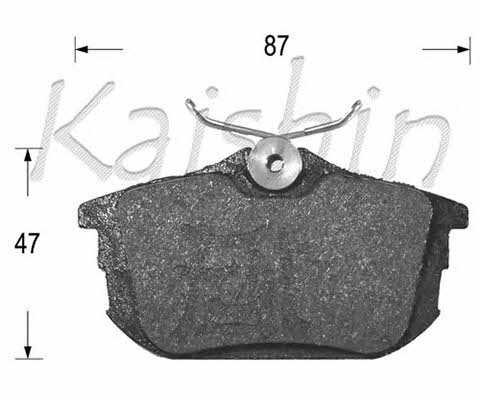 Kaishin FK6120 Klocki hamulcowe, zestaw FK6120: Dobra cena w Polsce na 2407.PL - Kup Teraz!