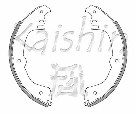 Kaishin K10000 Колодки тормозные барабанные, комплект K10000: Отличная цена - Купить в Польше на 2407.PL!