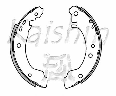 Kaishin K1221 Колодки тормозные барабанные, комплект K1221: Отличная цена - Купить в Польше на 2407.PL!