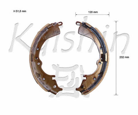 Kaishin K2335 Колодки гальмівні барабанні, комплект K2335: Приваблива ціна - Купити у Польщі на 2407.PL!