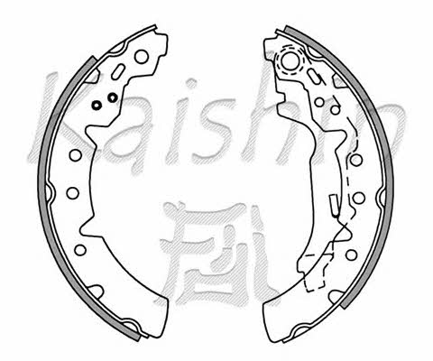 Kaishin K2354 Колодки тормозные барабанные, комплект K2354: Отличная цена - Купить в Польше на 2407.PL!